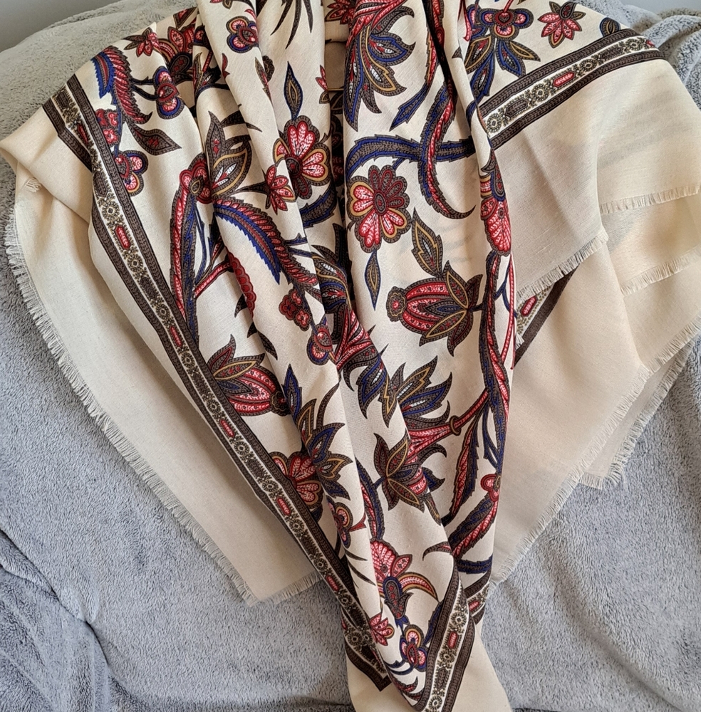 Floral Patterned Scarf